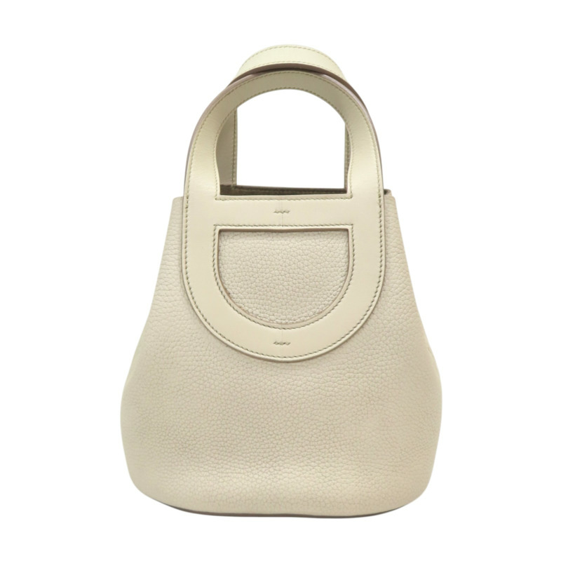 冰川白 TC牛皮 In The Loop18 手提包 B刻【HERMES 愛馬仕】 H084274CC-1