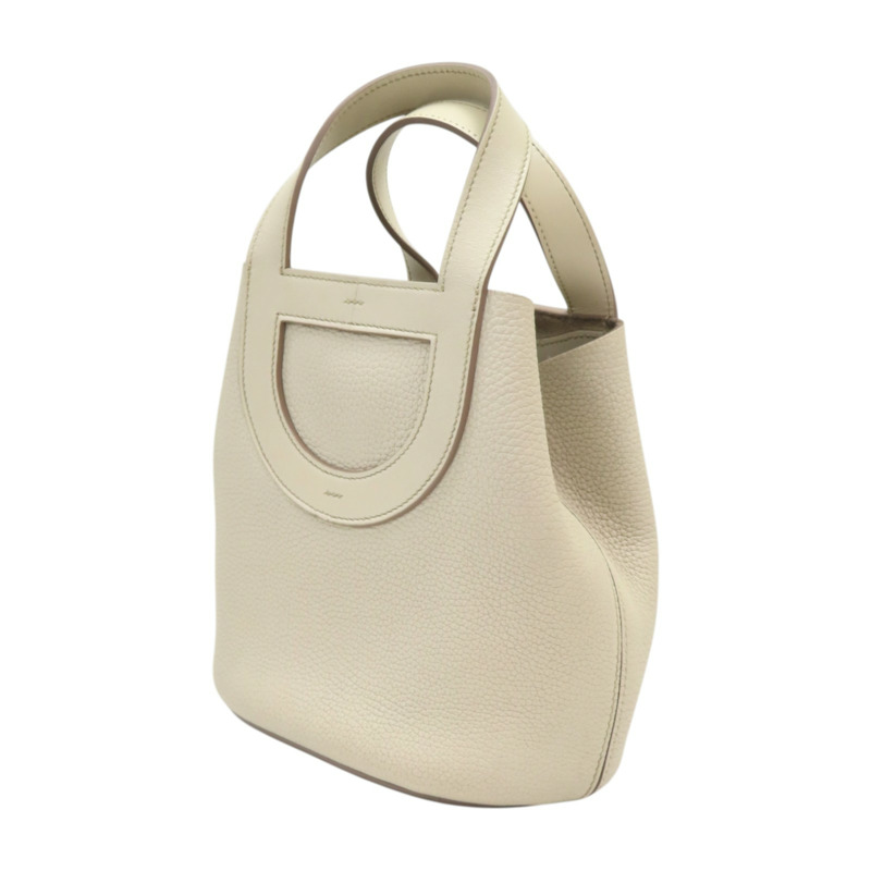 冰川白 TC牛皮 In The Loop18 手提包 B刻【HERMES 愛馬仕】 H084274CC-2