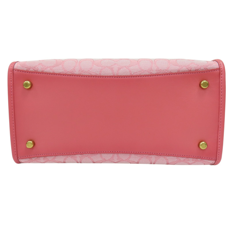 粉色 緹花帆布 Field Tote Bag 30 兩用包【COACH 寇馳】 C3282-3