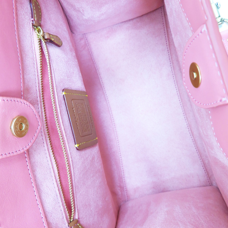 粉色 緹花帆布 Field Tote Bag 30 兩用包【COACH 寇馳】 C3282-4