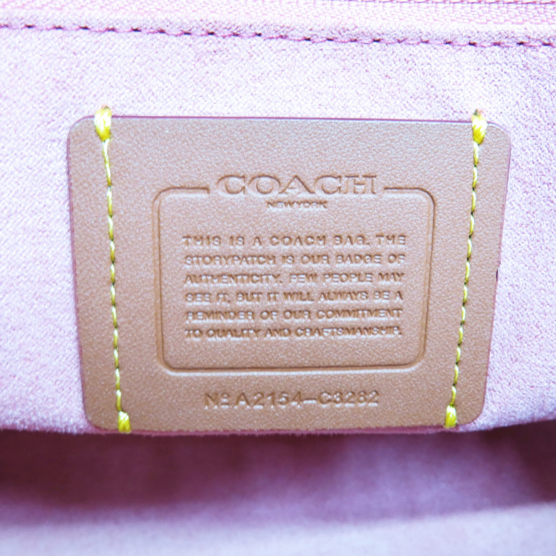 粉色 緹花帆布 Field Tote Bag 30 兩用包【COACH 寇馳】 C3282-6