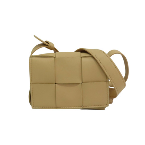 淺褐色羊皮 Casette MINI 肩背包 666688【BOTTEGA VENETA BV 寶緹嘉】 666688