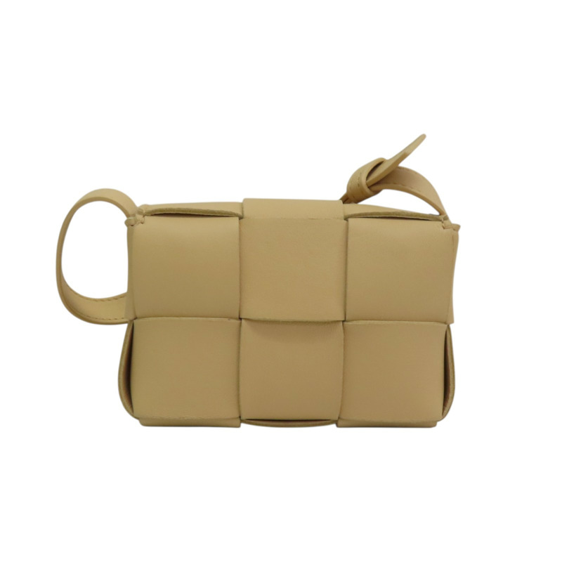 淺褐色羊皮 Casette MINI 肩背包 666688【BOTTEGA VENETA BV 寶緹嘉】 666688-1