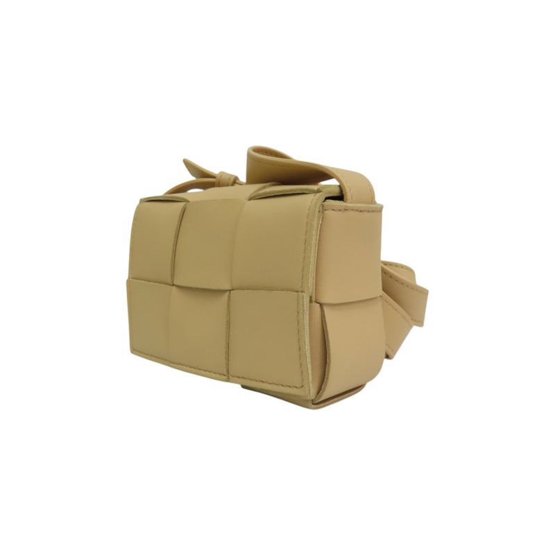 淺褐色羊皮 Casette MINI 肩背包 666688【BOTTEGA VENETA BV 寶緹嘉】 666688-2