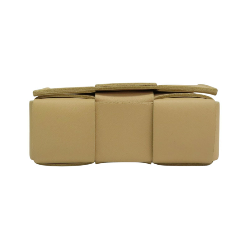 淺褐色羊皮 Casette MINI 肩背包 666688【BOTTEGA VENETA BV 寶緹嘉】 666688-3