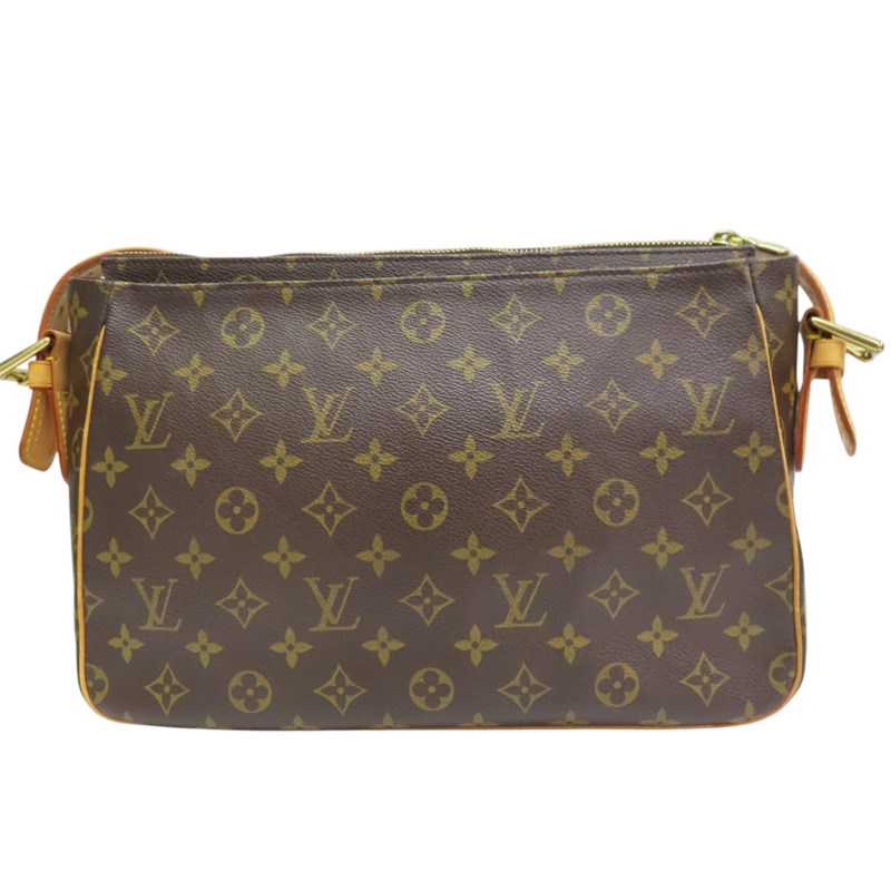 棕色 原花 PVC塗層帆布 Viva Cite GM 肩背包【LOUIS VUITTON LV 路易威登】 M51163-1