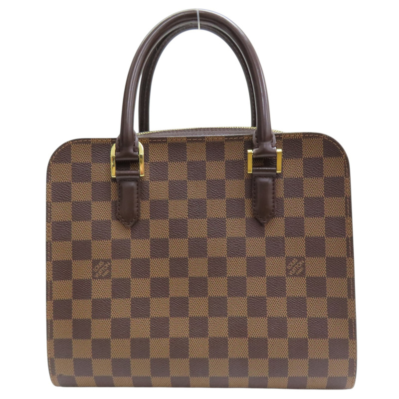 棕色 棋盤格帆布 Triana 手提包【LOUIS VUITTON LV 路易威登】 N51155-1