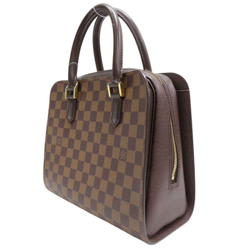棕色 棋盤格帆布 Triana 手提包【LOUIS VUITTON LV 路易威登】 N51155-2