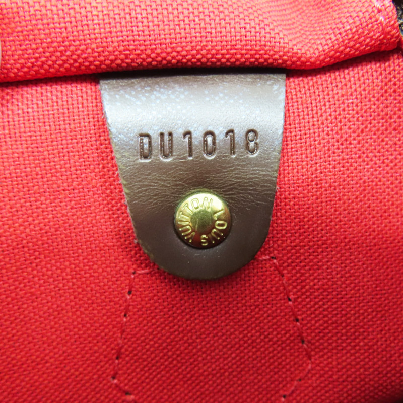 棕色 棋盤格帆布 Speedy 30 波士頓包 手提包【LOUIS VUITTON LV 路易威登】 N41531-5