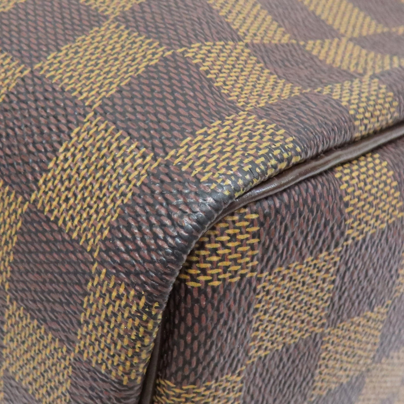 棕色 棋盤格帆布 Speedy 30 波士頓包 手提包【LOUIS VUITTON LV 路易威登】 N41531-11
