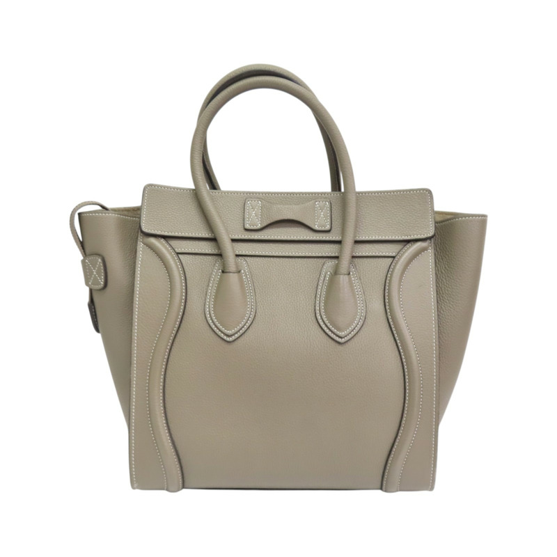 灰色牛皮 Micro Laggage 手提包【CELINE 賽琳】-1