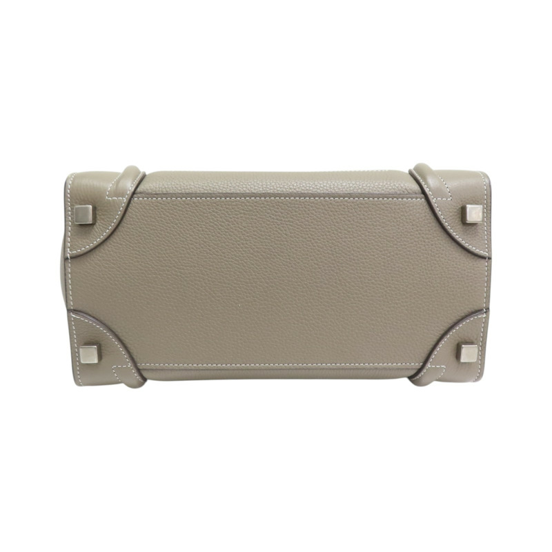 灰色牛皮 Micro Laggage 手提包【CELINE 賽琳】-3