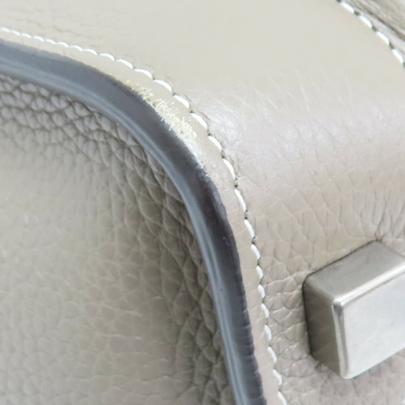 灰色牛皮 Micro Laggage 手提包【CELINE 賽琳】-11