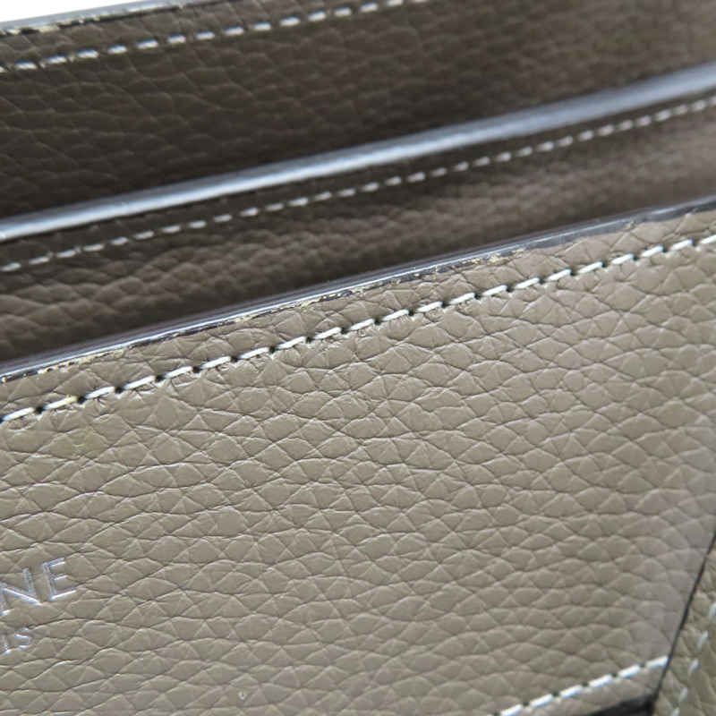 灰色牛皮 Micro Laggage 手提包【CELINE 賽琳】-14