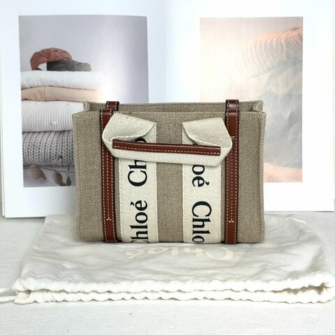 Chloe Woody tote - mini棕