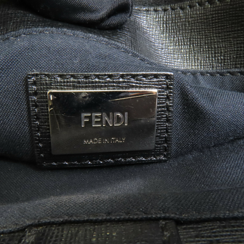 FENDI 牛皮皮革2 Jours Monster銀扣手挽肩背兩用袋-7