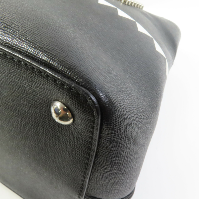 FENDI 牛皮皮革2 Jours Monster銀扣手挽肩背兩用袋-13