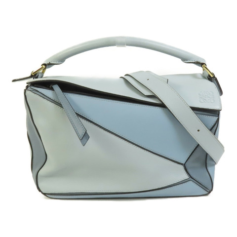 LOEWE 牛皮皮革Puzzle Medium金扣手挽肩背兩用袋