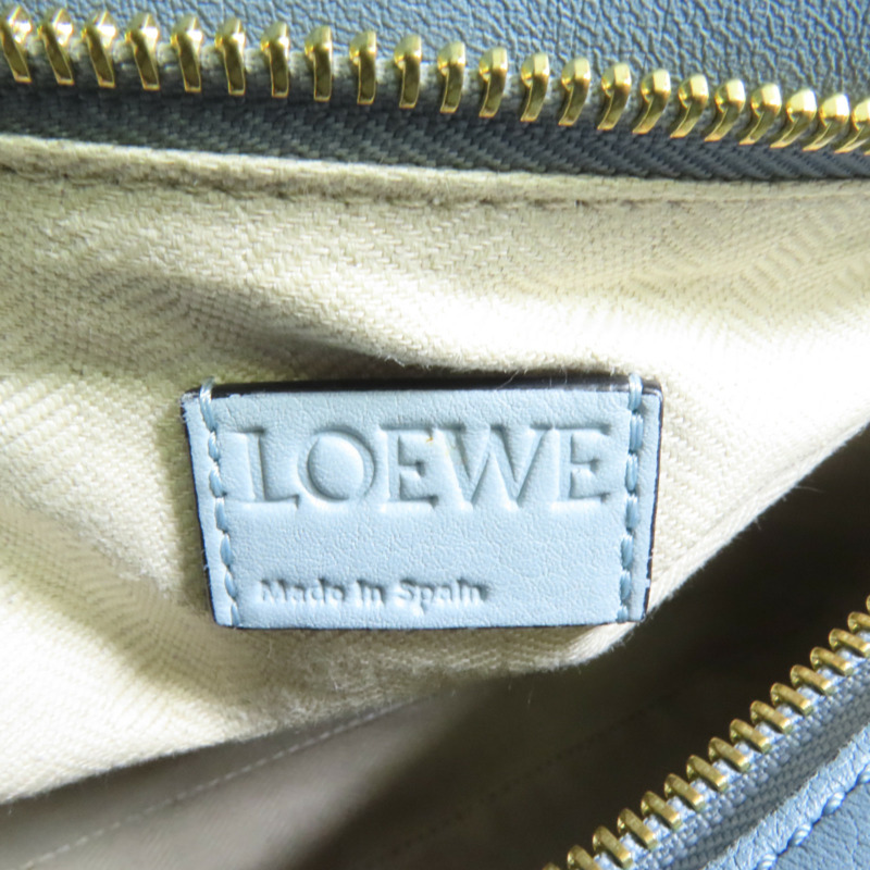 LOEWE 牛皮皮革Puzzle Medium金扣手挽肩背兩用袋-7