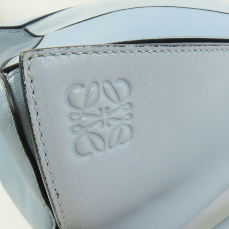 LOEWE 牛皮皮革Puzzle Medium金扣手挽肩背兩用袋-8