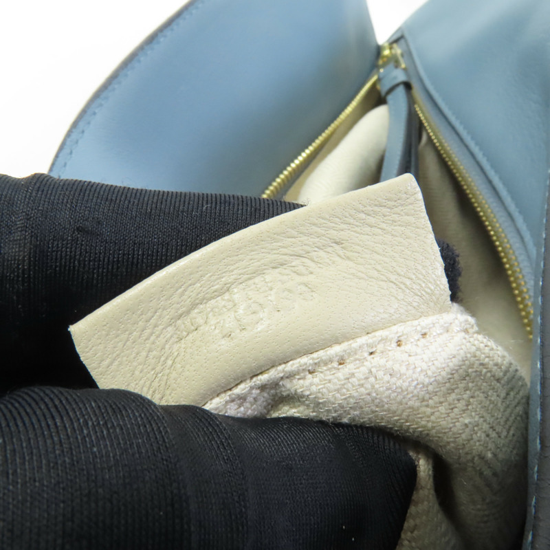 LOEWE 牛皮皮革Puzzle Medium金扣手挽肩背兩用袋-9