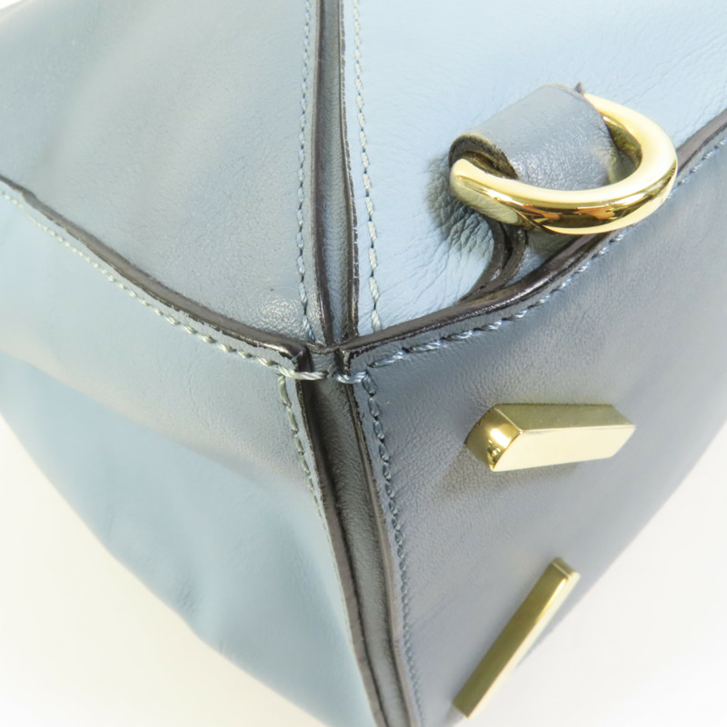 LOEWE 牛皮皮革Puzzle Medium金扣手挽肩背兩用袋-13