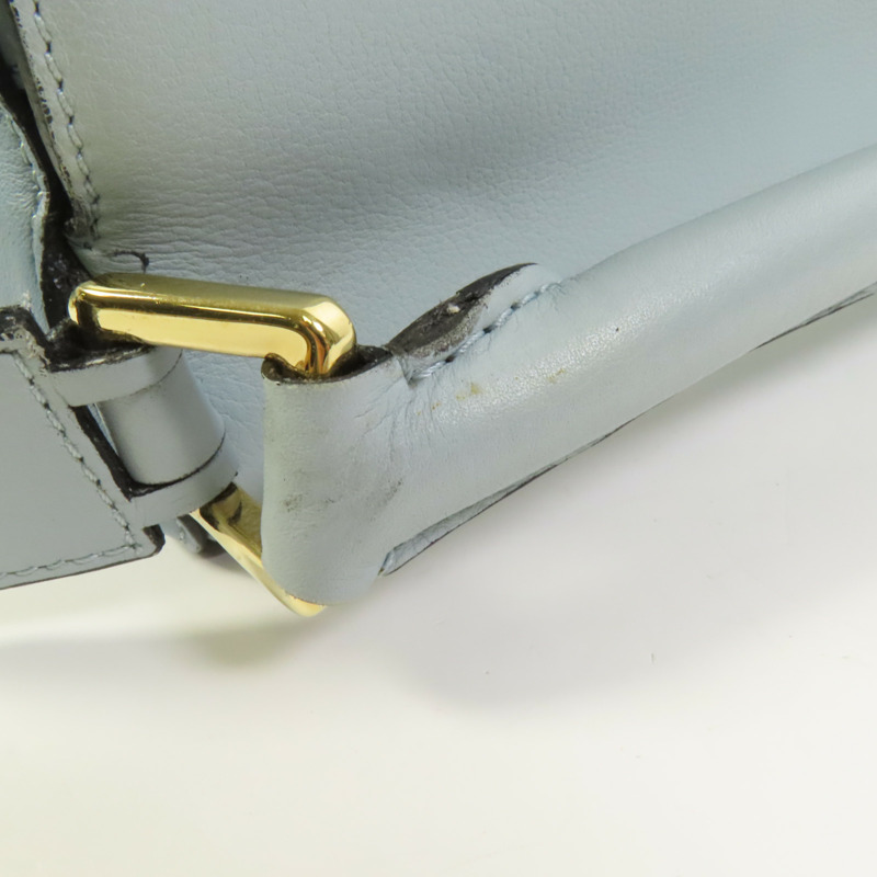 LOEWE 牛皮皮革Puzzle Medium金扣手挽肩背兩用袋-15