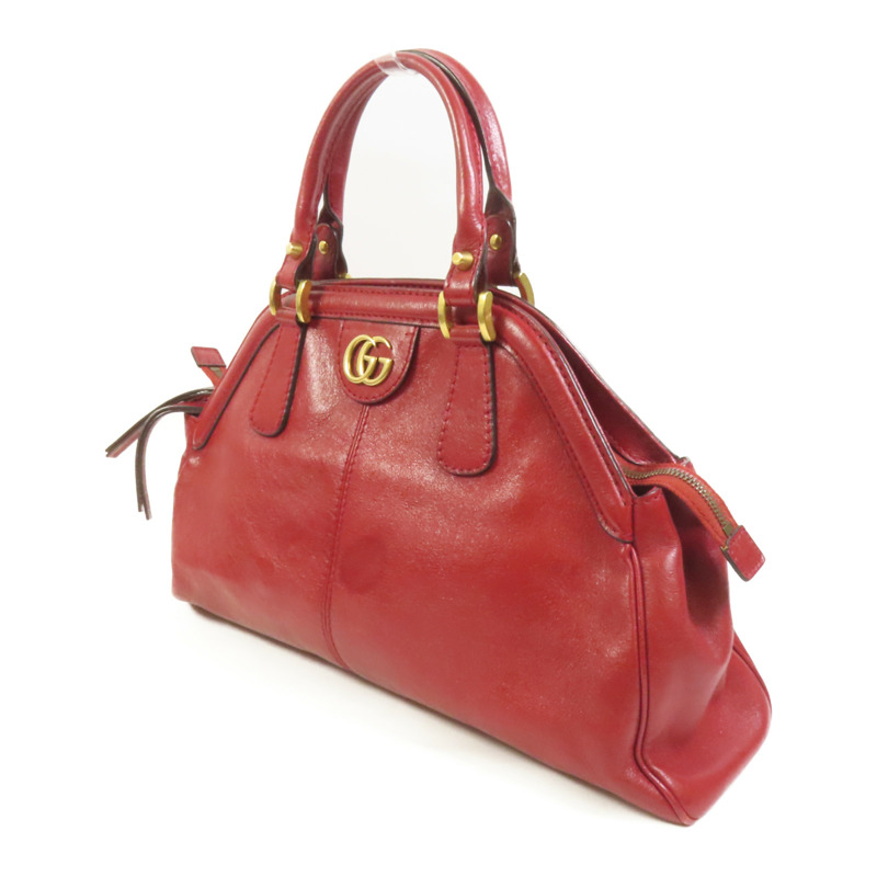 GUCCI 牛皮皮革Belle金扣手挽肩背兩用袋-2