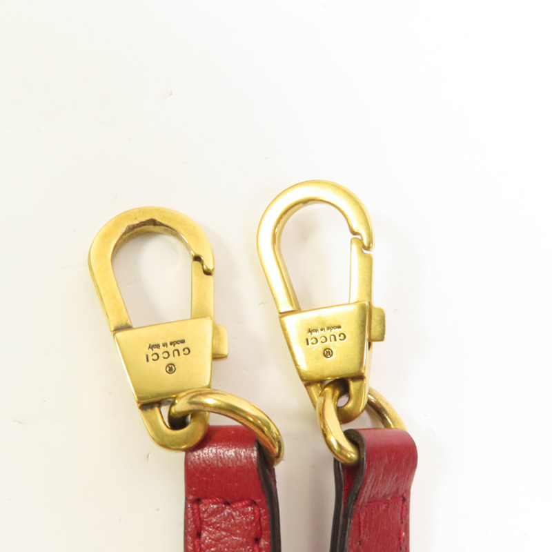 GUCCI 牛皮皮革Belle金扣手挽肩背兩用袋-6