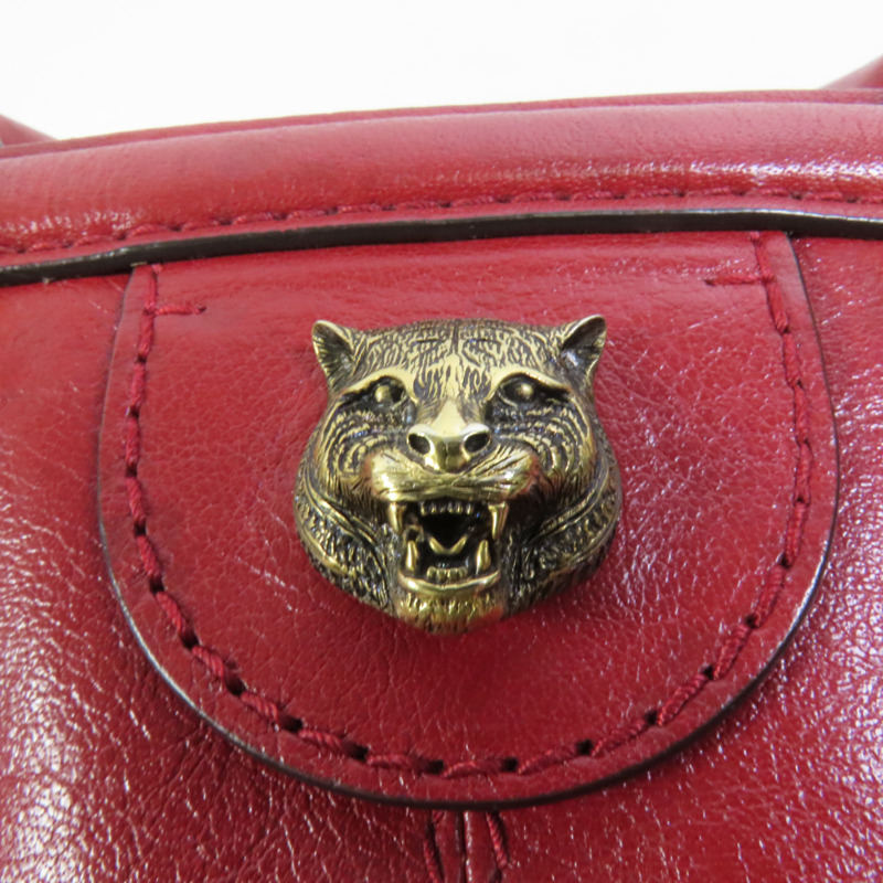 GUCCI 牛皮皮革Belle金扣手挽肩背兩用袋-8