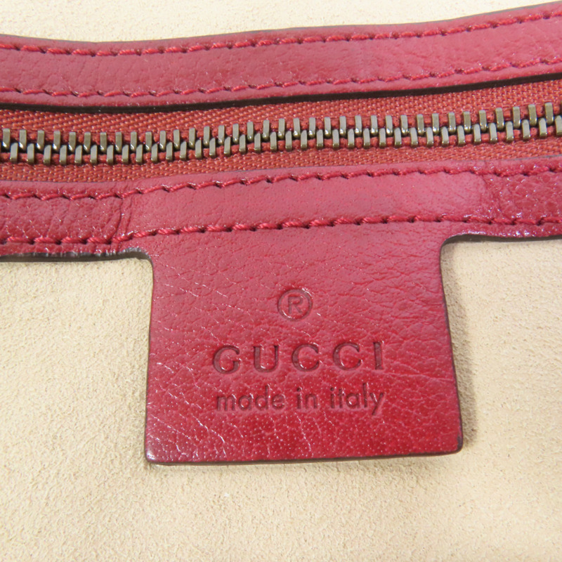 GUCCI 牛皮皮革Belle金扣手挽肩背兩用袋-9