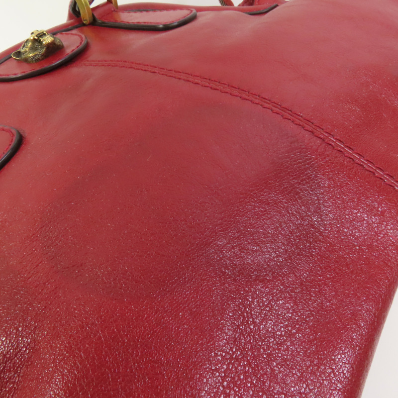 GUCCI 牛皮皮革Belle金扣手挽肩背兩用袋-18