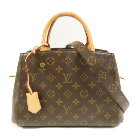 LOUIS VUITTON Monogram Montaigne BB金扣手挽肩背兩用袋