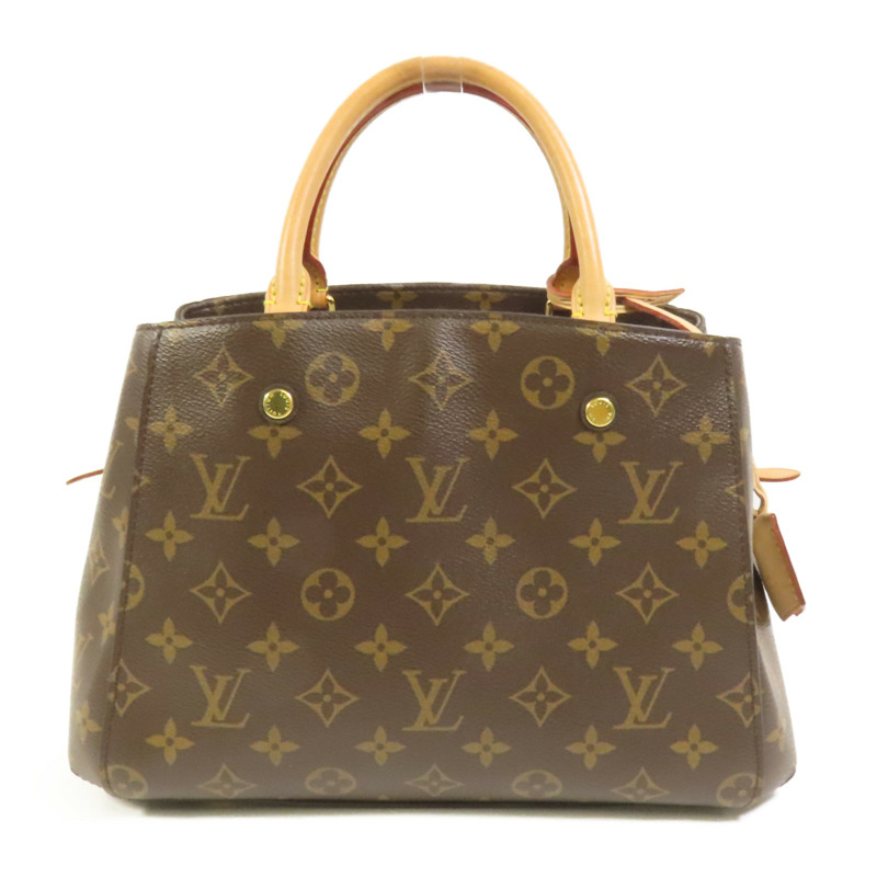 LOUIS VUITTON Monogram Montaigne BB金扣手挽肩背兩用袋-1