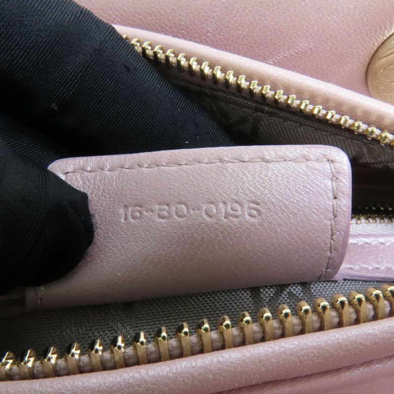 Dior 羊皮皮革Lady Dior Medium金扣手挽肩背兩用袋-11