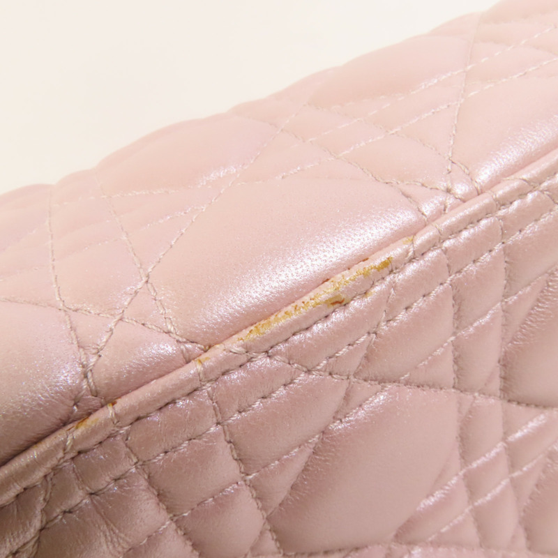 Dior 羊皮皮革Lady Dior Medium金扣手挽肩背兩用袋-17