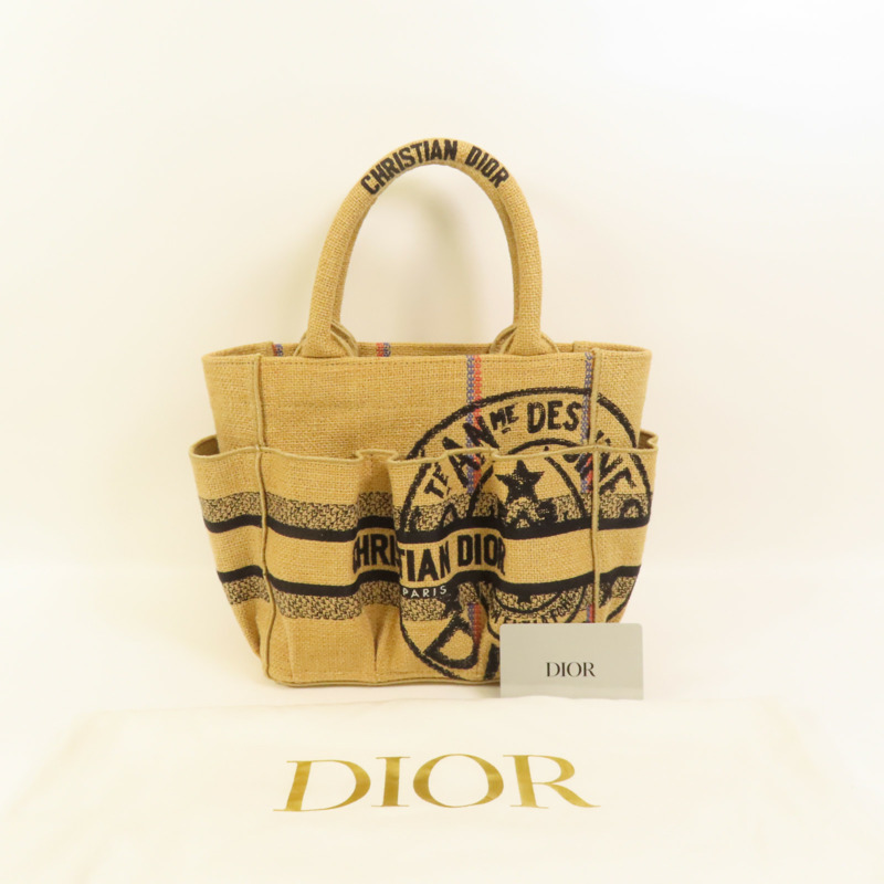 Dior 帆布Jute Catherine手挽袋-9