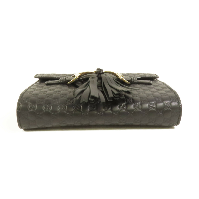 GUCCI 牛皮皮革Mini Emily金扣鏈帶肩背袋-3