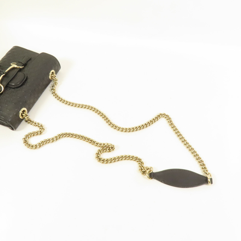 GUCCI 牛皮皮革Mini Emily金扣鏈帶肩背袋-5