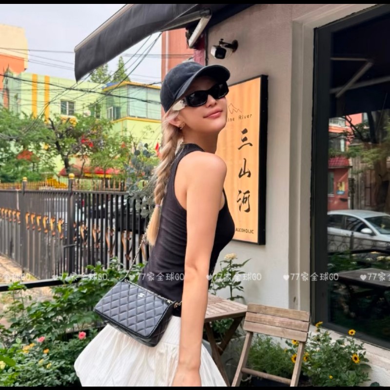 Chanel 香奈兒26s荔枝紋 麻將包/發財包-4