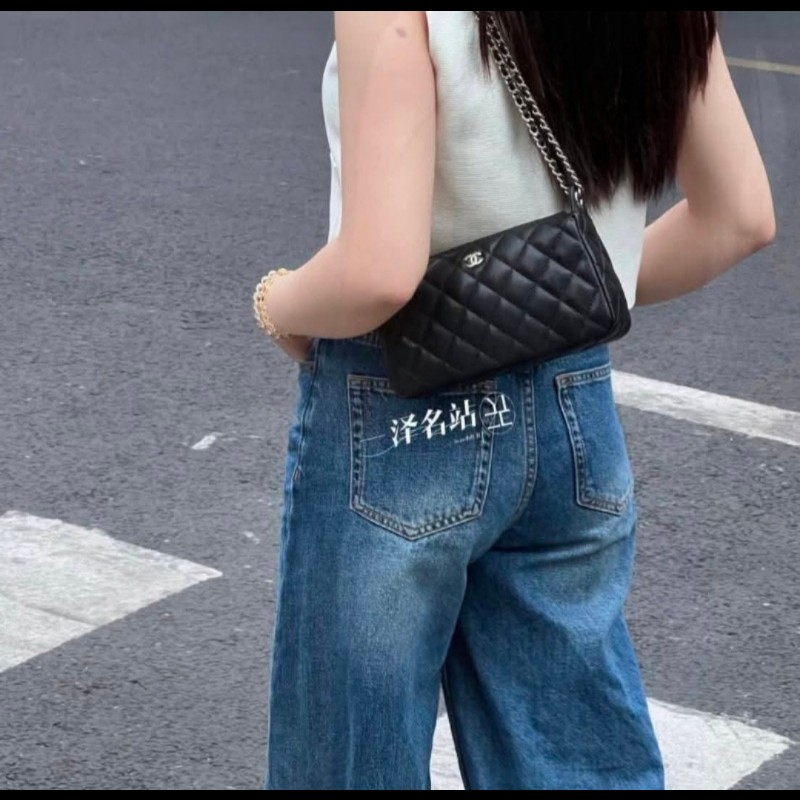 Chanel 香奈兒26s荔枝紋 麻將包/發財包-5