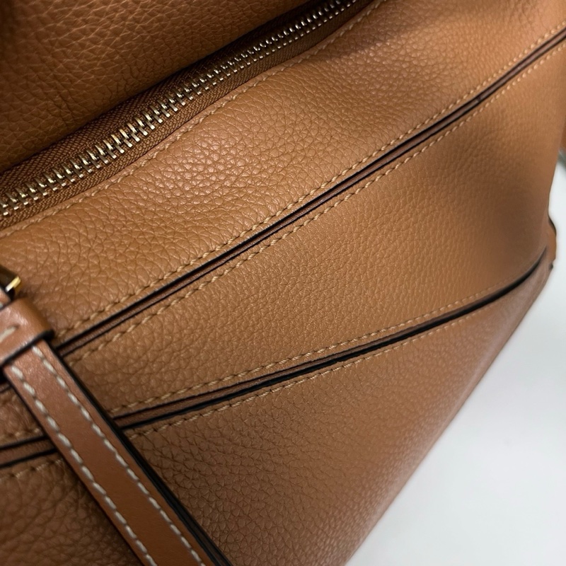 Loewe羅意威焦糖小號puzzle幾何包棕色-2