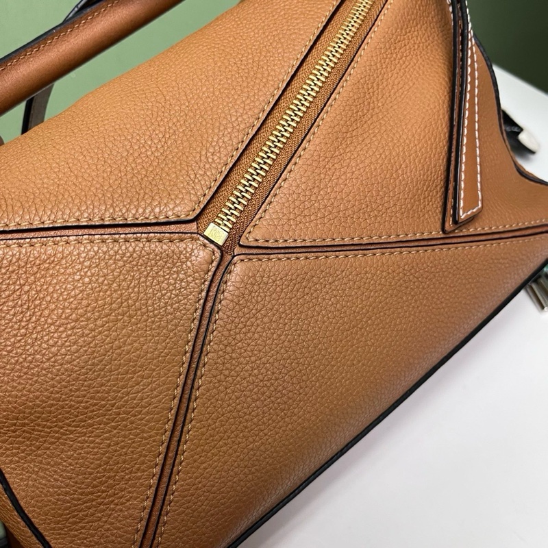 Loewe羅意威焦糖小號puzzle幾何包棕色-4