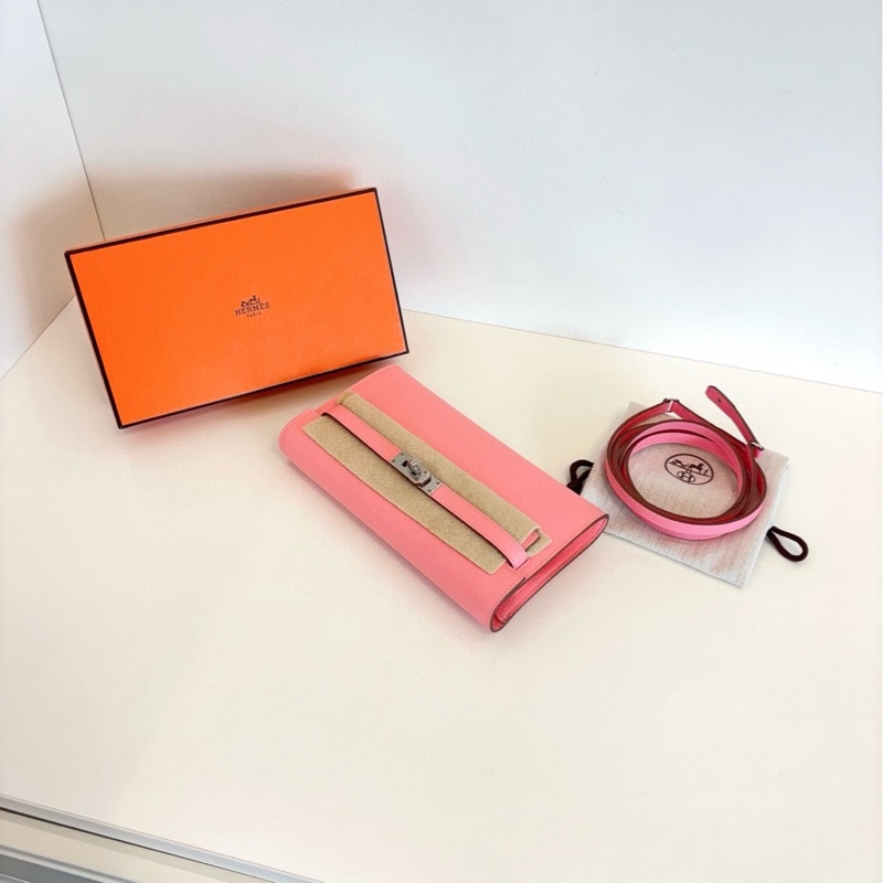 【閒置新全套🆕】Hermes  Kelly togo 奶昔粉銀扣Epsom皮 Y刻 斜挎包-4