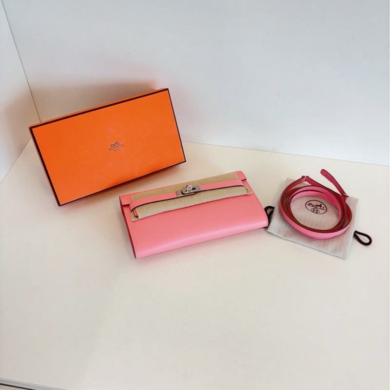 【閒置新全套🆕】Hermes  Kelly togo 奶昔粉銀扣Epsom皮 Y刻 斜挎包-5