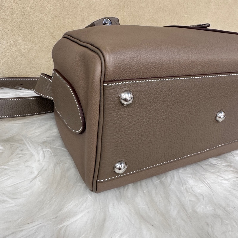 Hermes Petit Courrier 18大象灰銀釦Evercolor斜背包 W刻 男女通用-5