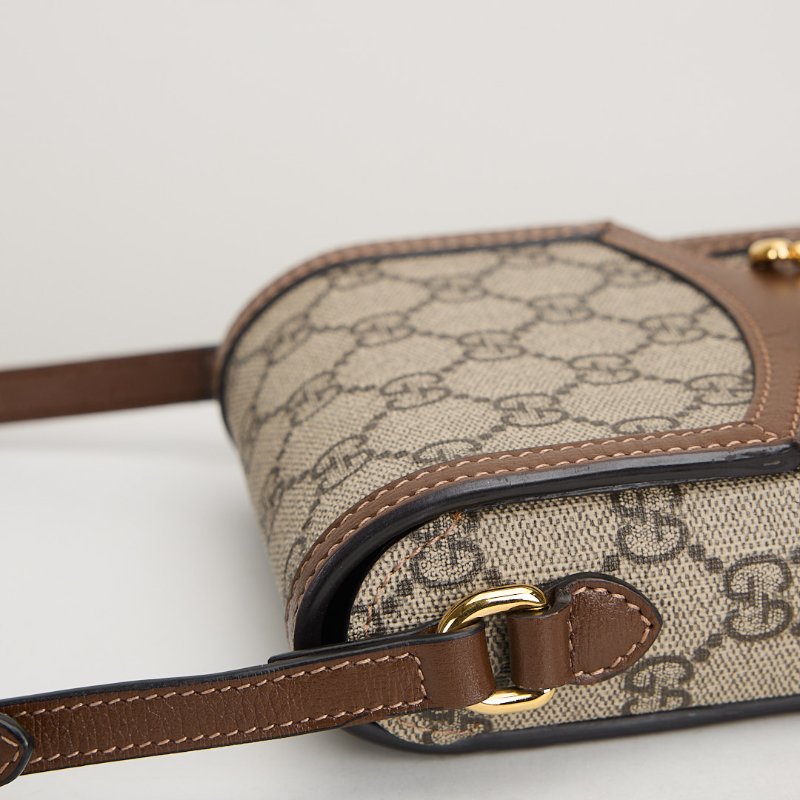 二手Gucci 1955直式手機包/棕老花-11