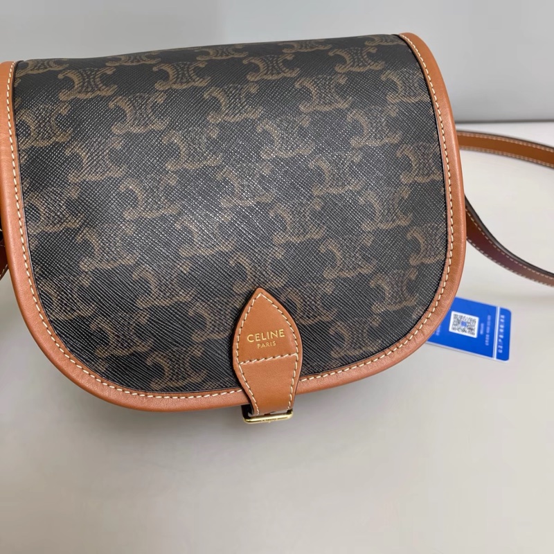 🈶購證 #Lisa及各大明星同款 #全網最低💰 Celine老花凱旋門FOLCO馬鞍包-16