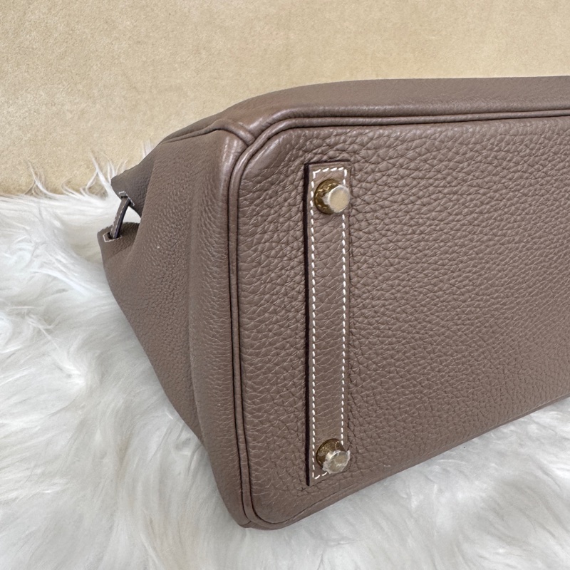 Hermes Birkin30 18大象灰金釦Togo皮 大全配-5