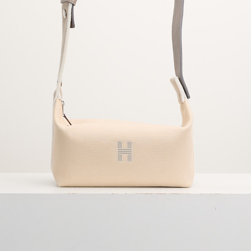 二手Hermès Bride a Brac PM小號便當包/米白色-0